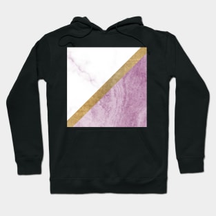 Marble luxe - sweetest magenta Hoodie